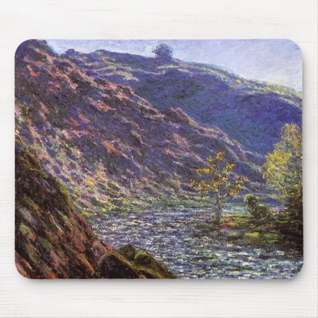 Petite Creuse, Sunlight by Claude Monet Mouse Pad (Front)