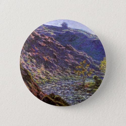Petite Creuse Sunlight by Claude Monet Pinback Button