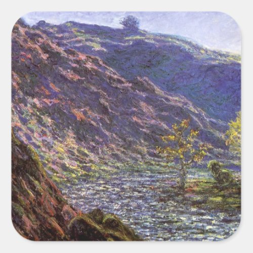 Petite Creuse Sunlight by Claude Monet Square Sticker