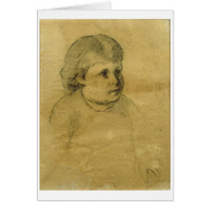 Petite fille (charcoal) cards