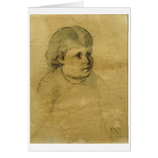Petite fille (charcoal) cards (Front)