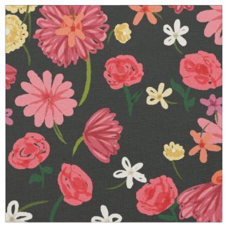 Petite Floral in Pink and Peach Colors