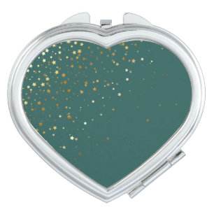 Petite Golden Stars Compact Mirror