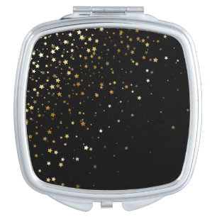 Petite Golden Stars Compact Mirror