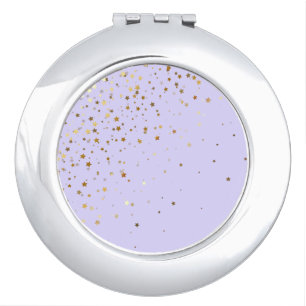 Petite Golden Stars Compact Mirror