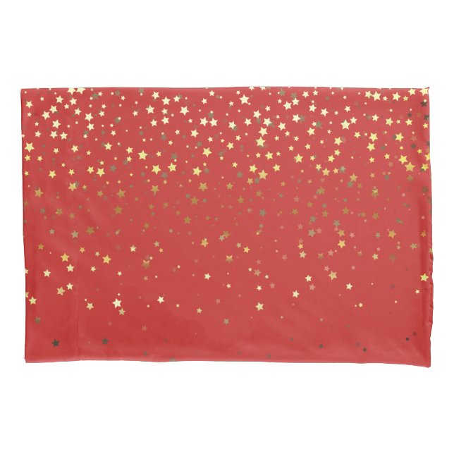 Petite Golden Stars Pillowcase (Front)