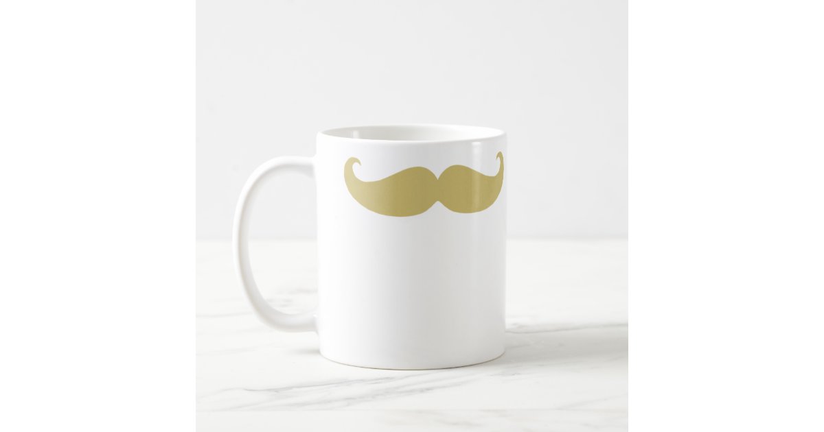 Custom Mustache Print Espresso Cup (Personalized)