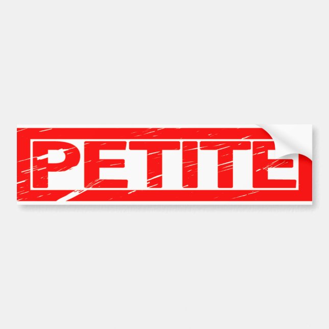 Petite Stamp Bumper Sticker (Front)