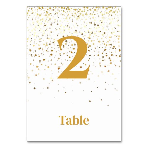 Petite Stars Table Number Card_Starry Night