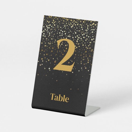 Petite Stars Table Number Card_Starry Night Pedestal Sign