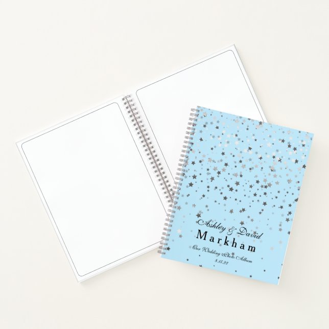 Petite Stars Wedding Notebook Photo Album (Inside)