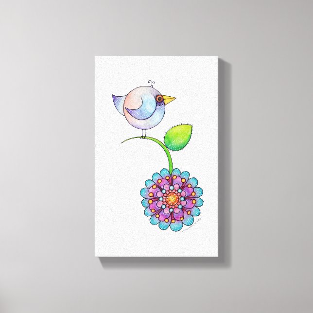 'Petitsa' the bird canvas Print (Front)