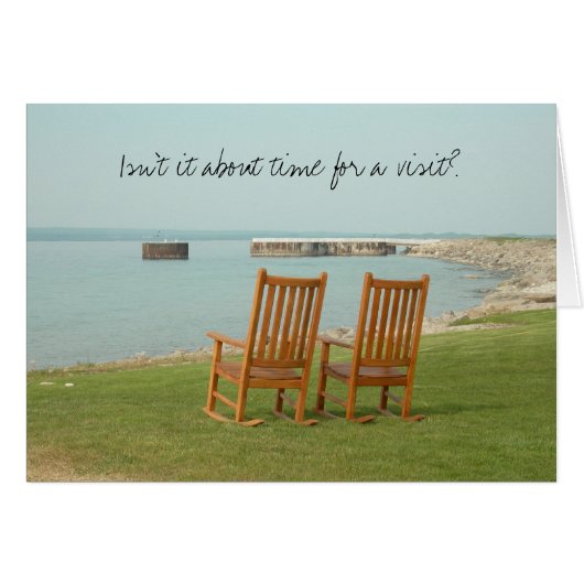 Petoskey Chairs (...time for a visit) Cards (Front Horizontal)