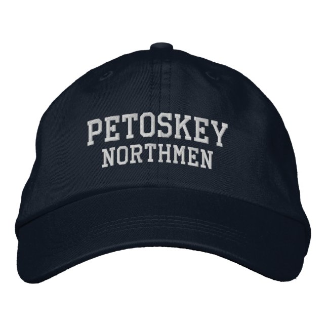 Petoskey High School Embroidered Baseball Hat (Front)