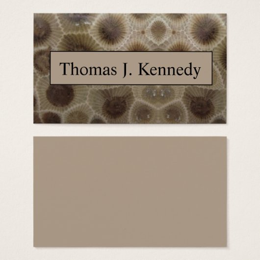 Petoskey Stone (Front & Back)