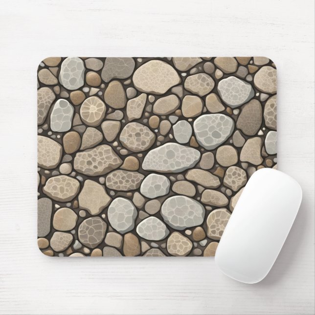Petoskey Stone Abstract Mouse Pad (With Mouse)