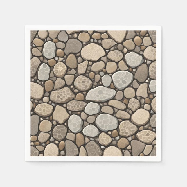 Petoskey Stone Abstract Napkins (Front)