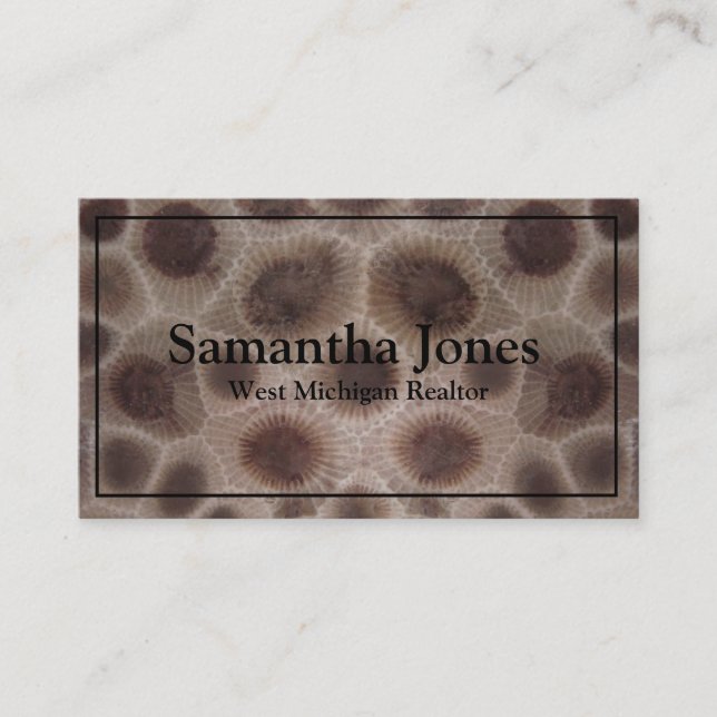 Petoskey Stone Business Card (Front)
