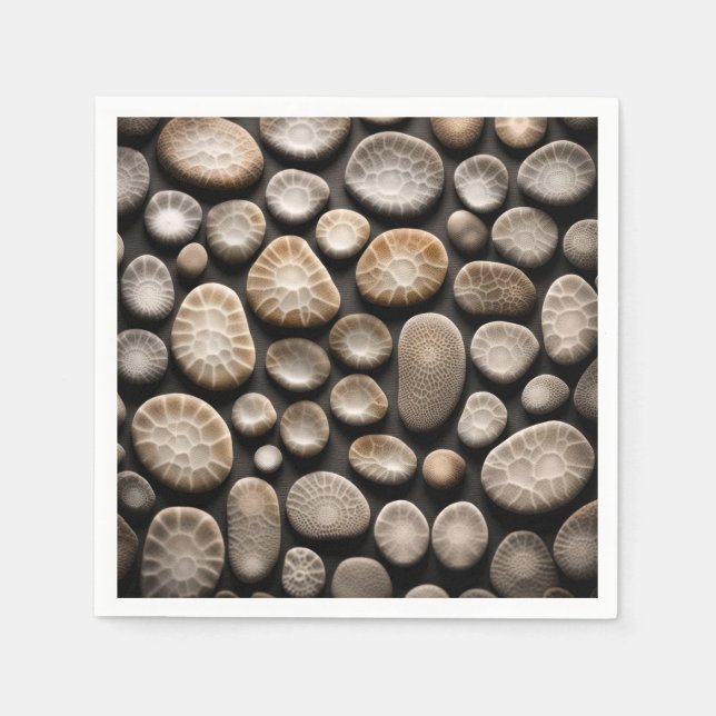 Petoskey Stone Collection Napkins (Front)