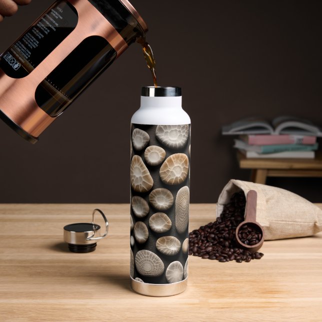 Petoskey Stone Collection Water Bottle (Coffee)