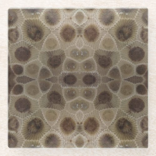 Petoskey Stone Glass Coaster