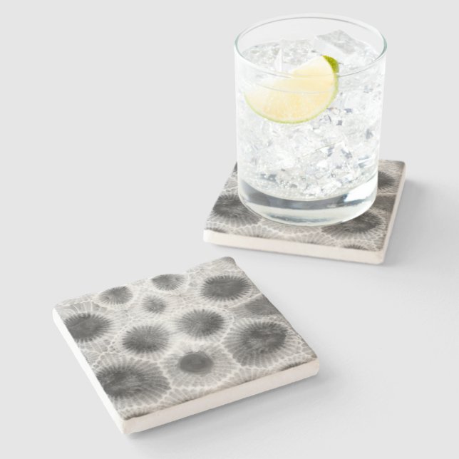 Petoskey Stone Pattern Coaster (Side)