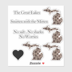 Petoskey Stone - Smitten with the Mitten Sticker