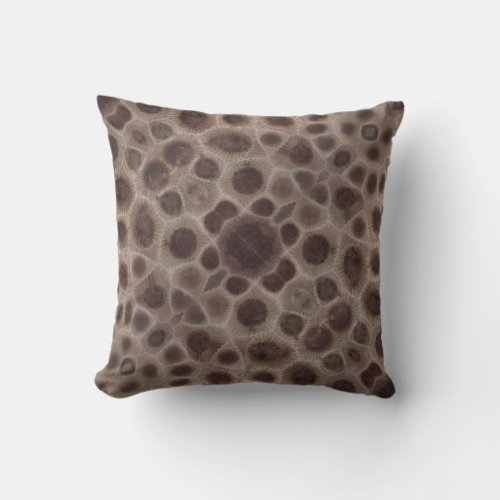 Petoskey Stone Throw Pillow