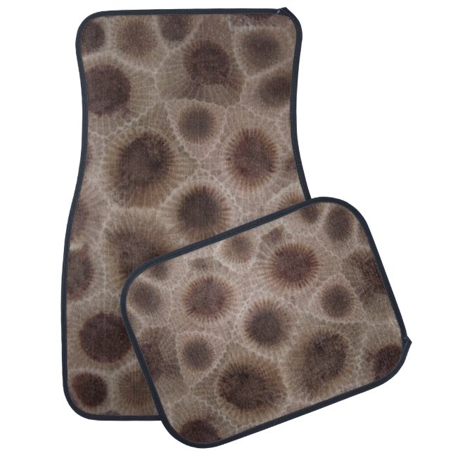 Petoskey Stones | Michigan State stone Car Floor Mat (Set)