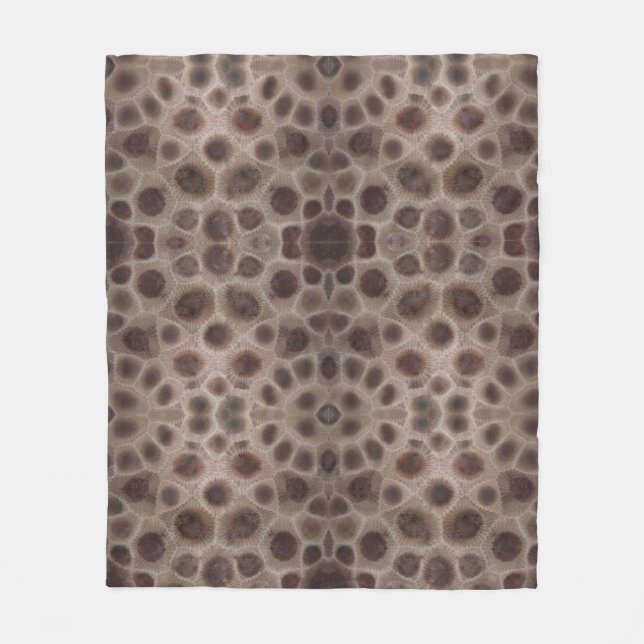 Petoskey Stones | Michigan State stone  Fleece  (Front)