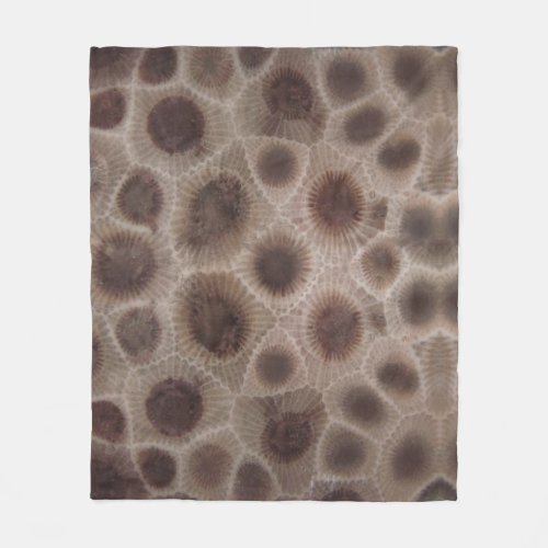 Petoskey Stones  Michigan State stone  Fleece Blanket