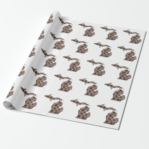 Petoskey stones wrapping paper