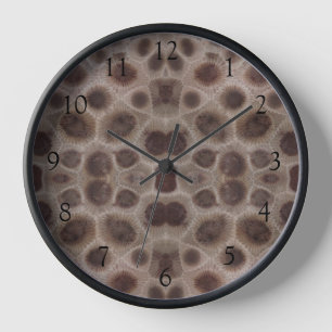 Petosky stone pattern michigan great lakes clock