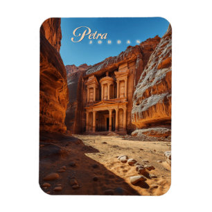 Petra, Jordan: Iconic Red Rock Temple Magnet