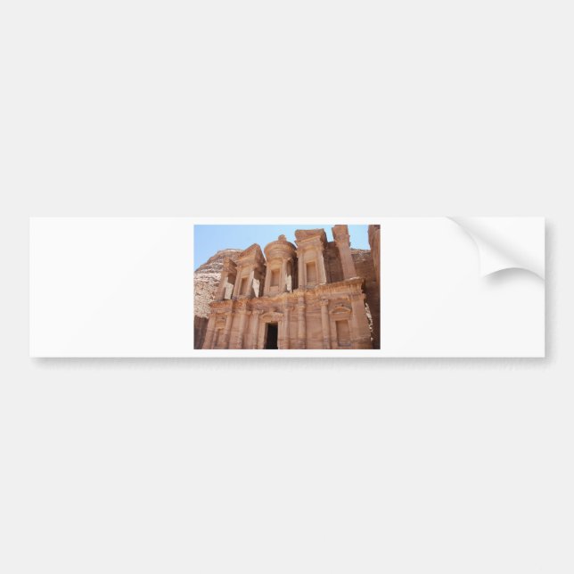 Petra Jordan Palace Tomb Bumper Sticker (Front)
