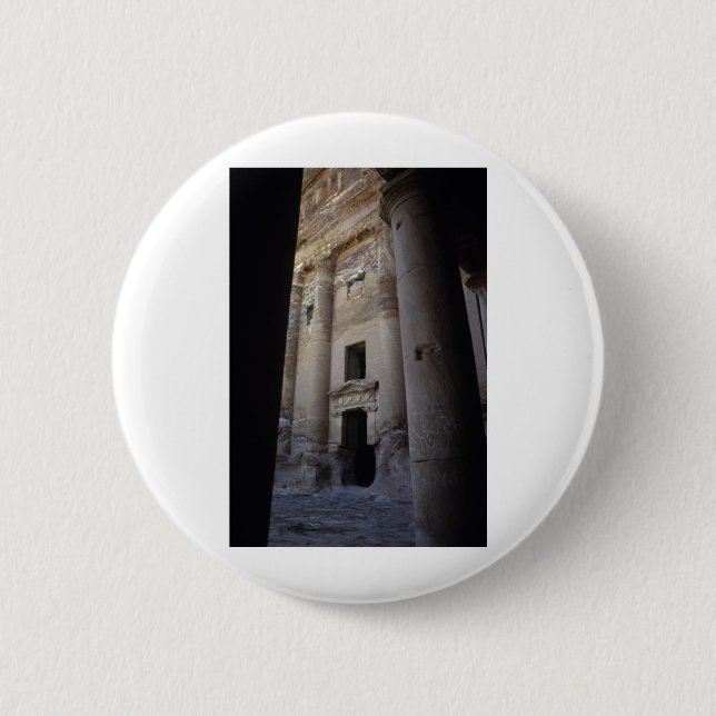 Petra, Jordan. Pinback Button (Front)