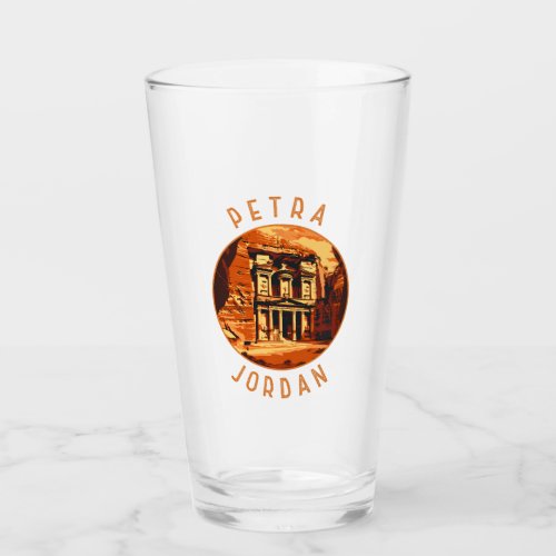 Petra Jordan Retro Distressed Circle Glass