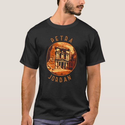 Petra Jordan Retro Distressed Circle T_Shirt