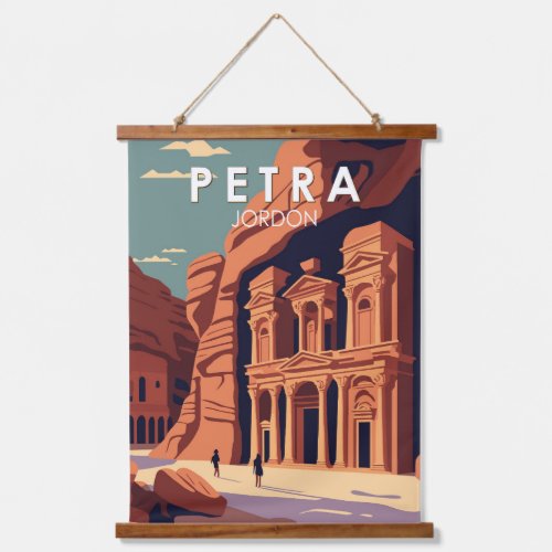 Petra Jordan Travel Art Vintage Hanging Tapestry