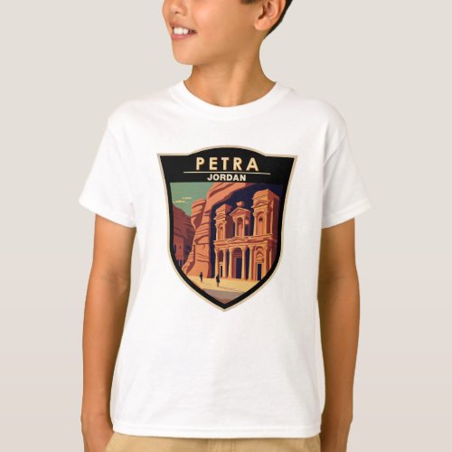 Petra Jordan Travel Art Vintage T_Shirt