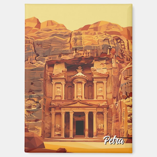 Petra Jordan Travel Magnet (Front)