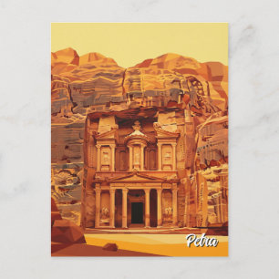 Petra Jordan Travel Postcard