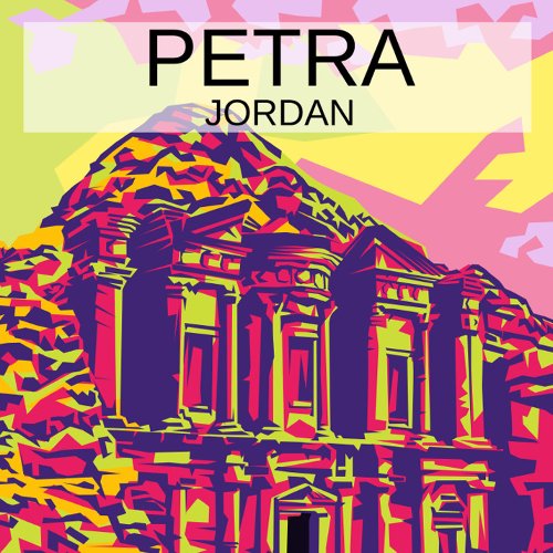 Petra monument of Jordan  Postcard