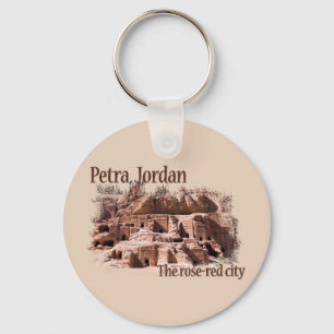 Petra: Rose Red City Keychain
