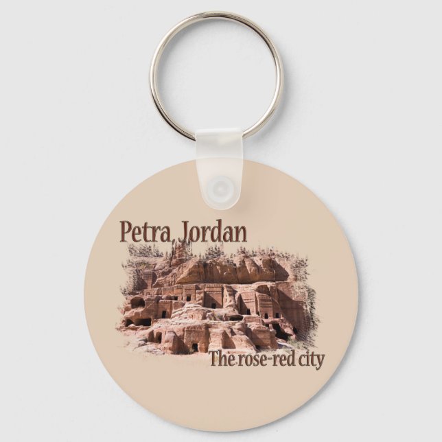 Petra: Rose Red City Keychain (Front)