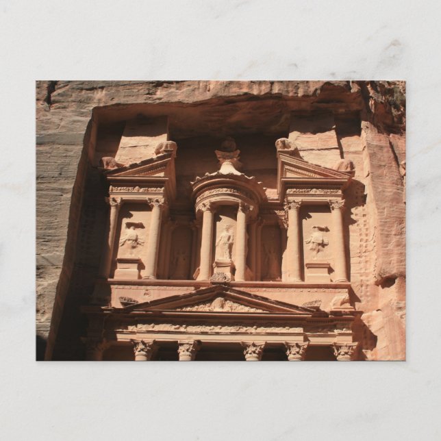 petra treasury rock postcard (Front)