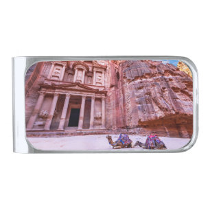 Petra Treasury Silver Finish Money Clip
