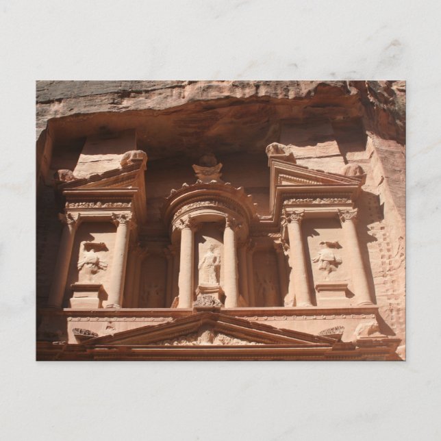 petra treasury stone postcard (Front)