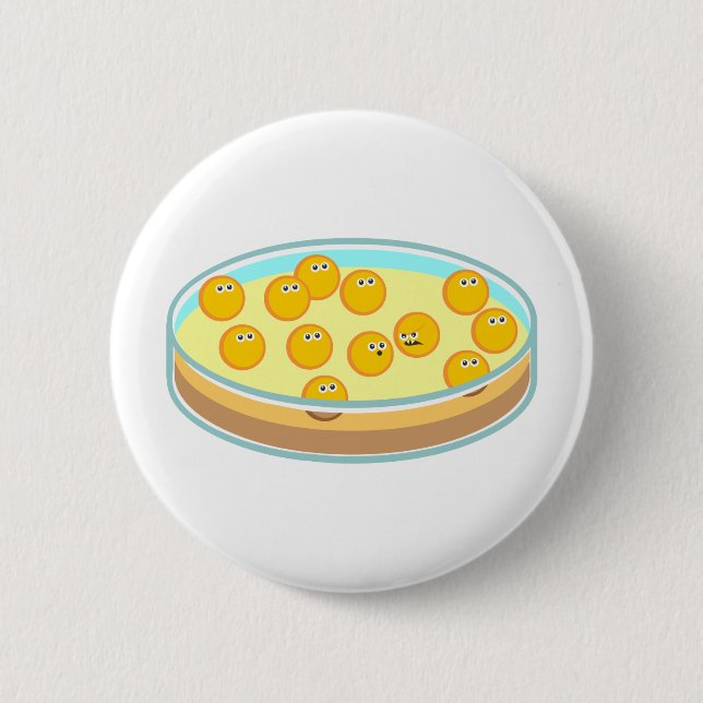 Petri Dish MRSA Button (Front)