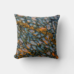 Petrified Dinosaur Bone Throw Pillow
